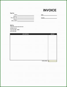 Blank Invoice Forms Printable