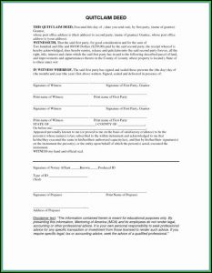 Blank Quit Claim Deed Form Michigan