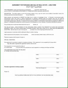 Blank Real Estate Purchase Agreement Form