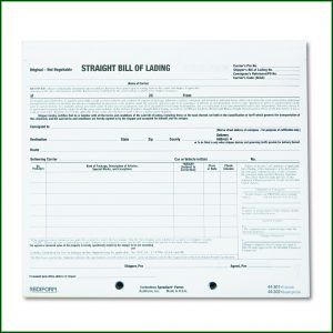 Carbonless Bill Of Lading Forms