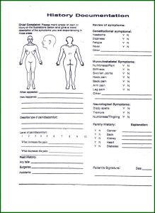 Chiropractic Intake Forms In Spanish