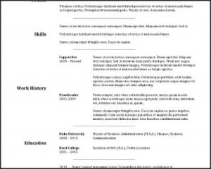 Completely Free Printable Resume Builder