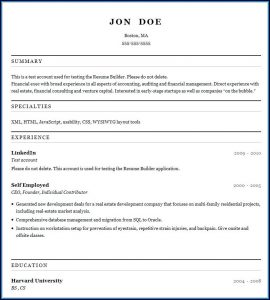 Completely Free Resume Builder Online
