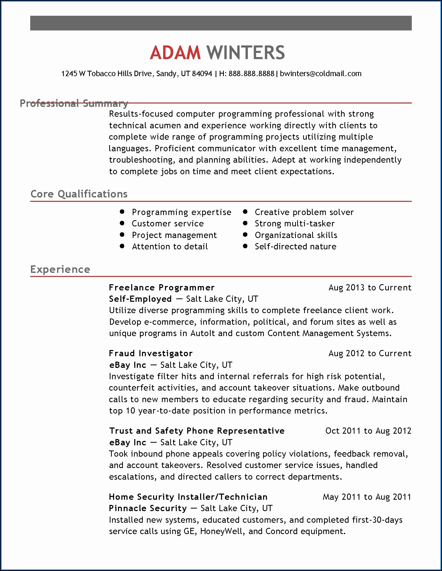 Completely Free Resume Download