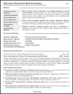 Convert Military Mos To Civilian Resume