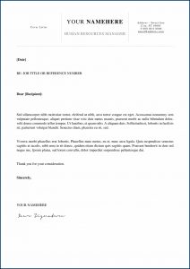 Cover Letter Template For Resume Free