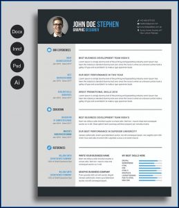 Creative Resume Template Free Download Doc
