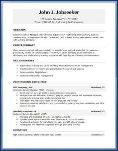 Entry Level Resume Template Free Download