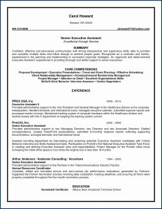 Executive Assistant Resumes Templates
