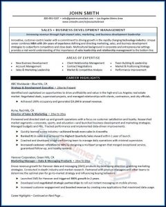Executive Resume Examples 2017