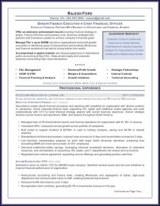 Executive Resume Formats 2018