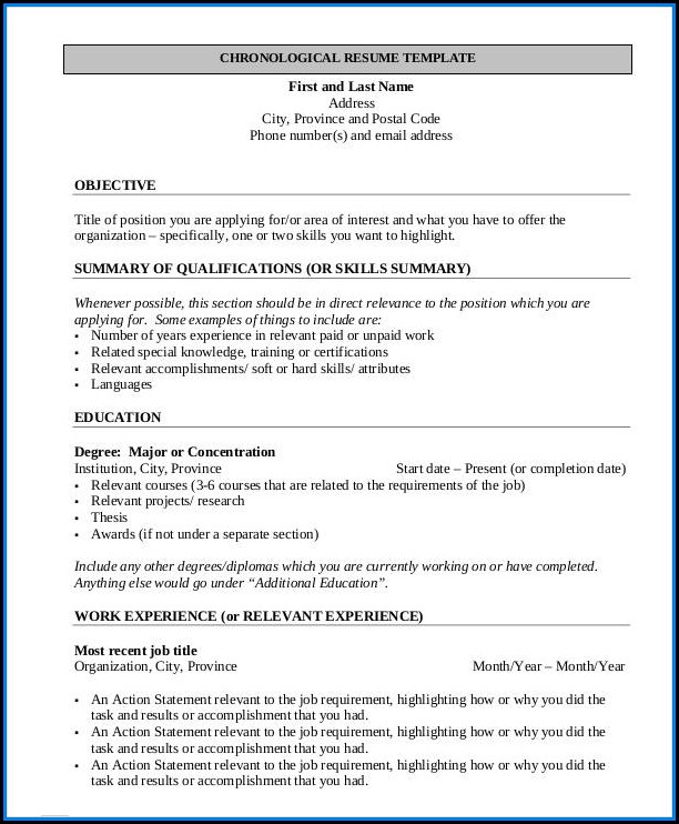 First Job Resume Template Free