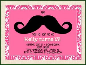 13th Birthday Card Template