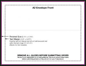 A7 Envelope Size Printing Template Word