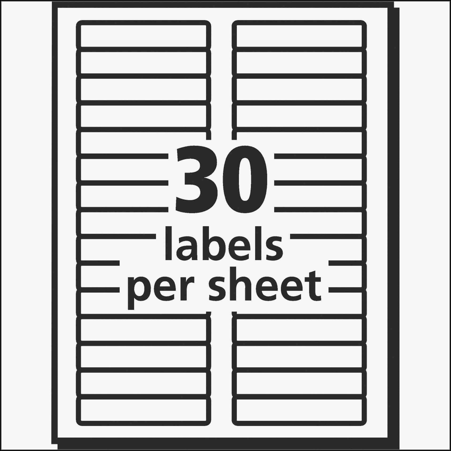 Avery Filing Labels Template 5066