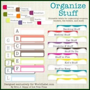 Avery Filing Labels Template L7171