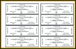 Bbq Benefit Tickets Template
