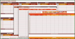 Blog Editorial Calendar Template Excel