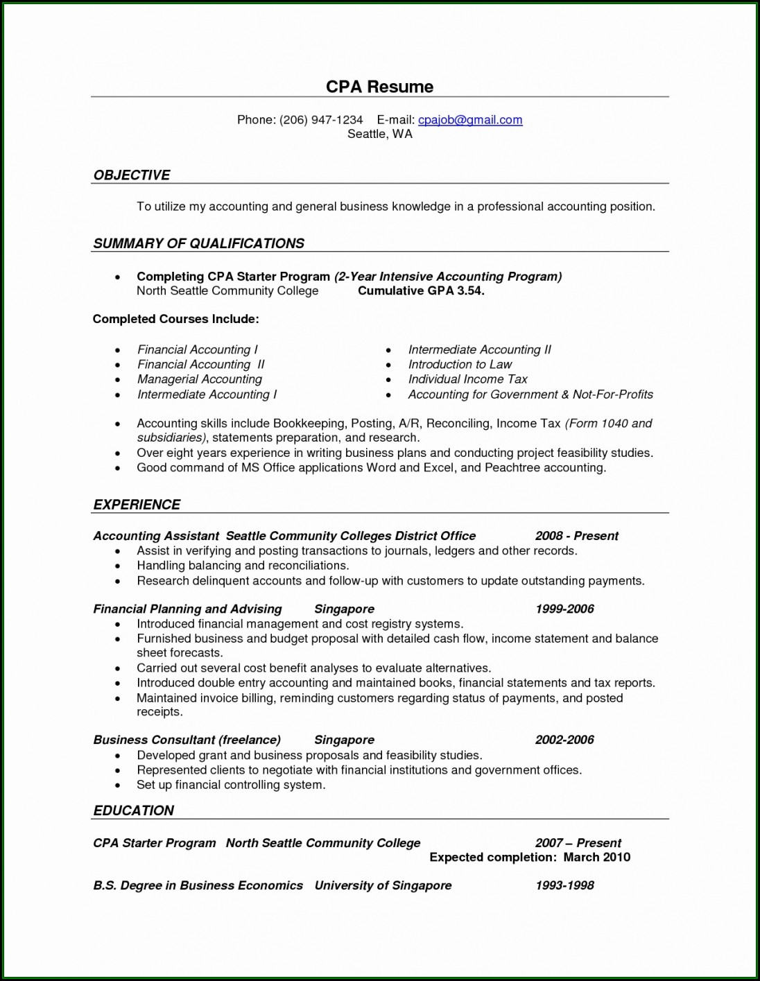 Bookkeeping Services Proposal Template