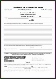 Builder Contract Template Free