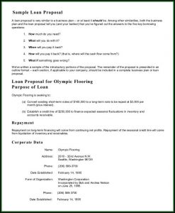 Business Loan Proposal Template