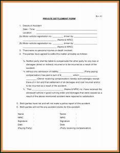 Car Accident Settlement Agreement Letter Template