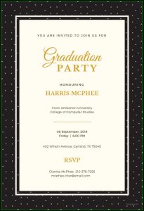 College Graduation Invitation Template