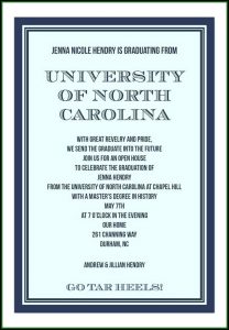 College Graduation Invitation Wording Samples