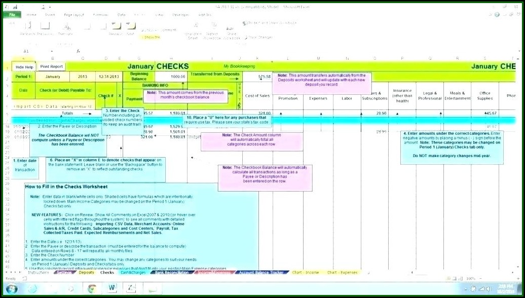 Construction Project Accounting Excel Template