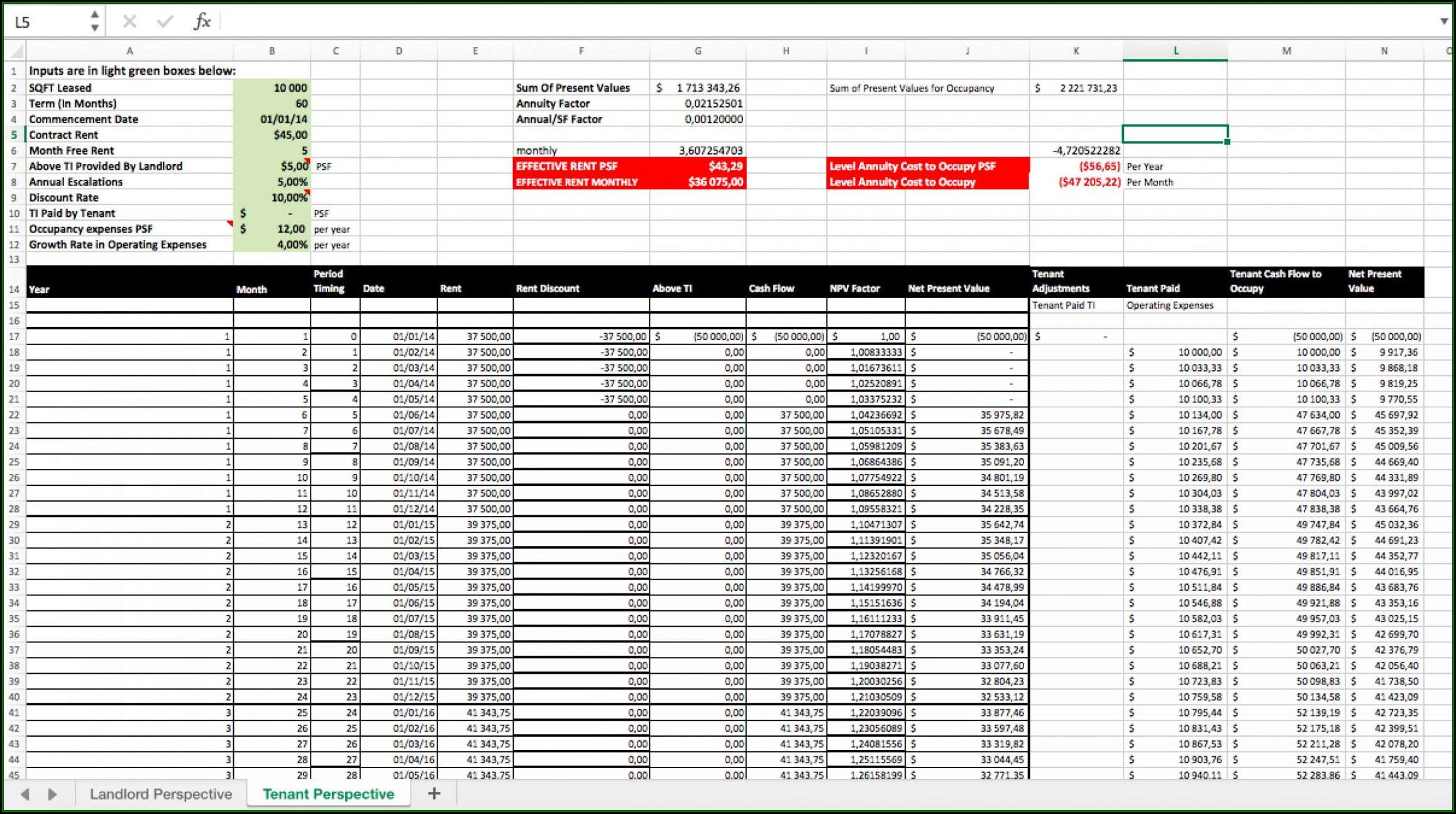 Contract Management Tracking Spreadsheet Template