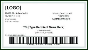 Cute Shipping Label Template Free