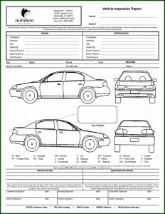 Car Inspection Form Template