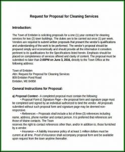 Cleaning Service Proposal Template