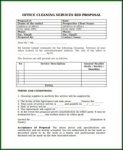 Cleaning Services Proposal Template