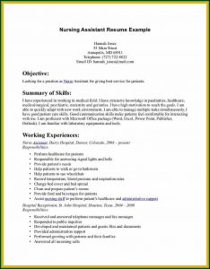 Cna Resume Template Free