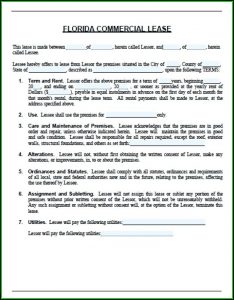 Commercial Lease Agreement Word Format