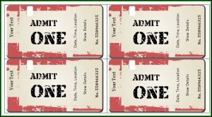 Concert Ticket Design Template Free