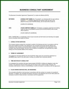 Consulting Agreement Template Short