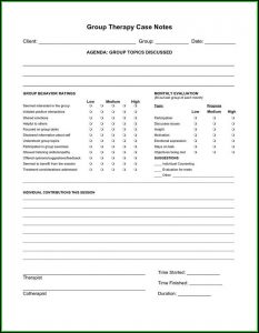 Counseling Progress Notes Template