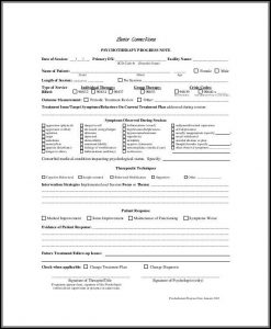 Counseling Progress Notes Template Pdf