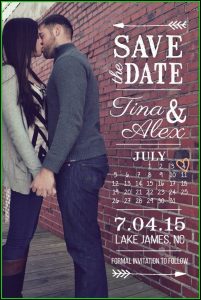 Diy Save The Date Calendar Template