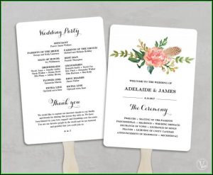Diy Wedding Program Template