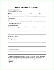 Dog Daycare Contract Template