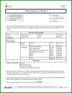 Download Free Check Stubs Template