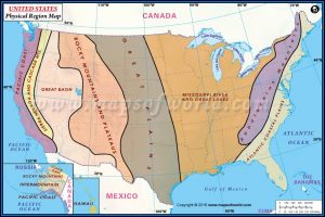 Geographic Regions United States Map
