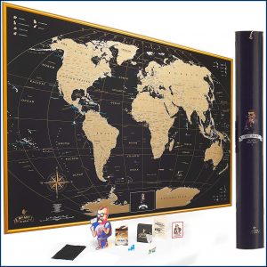 Gold Scratch Off Map