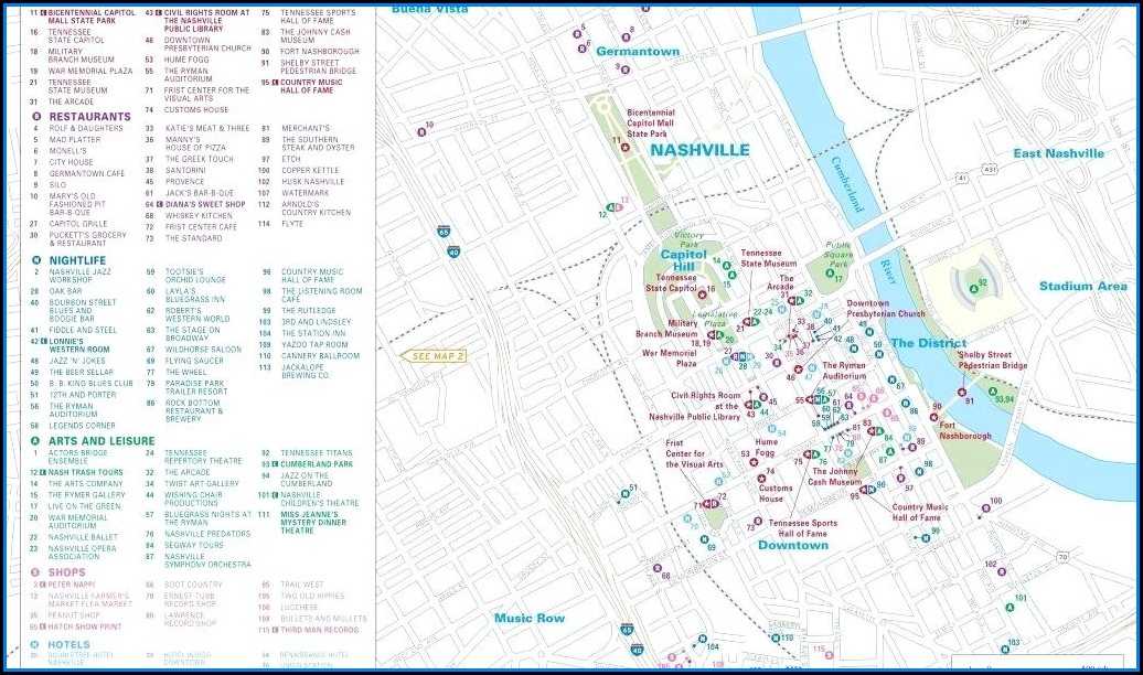 Google Maps Nashville Downtown Hotels