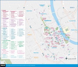 Hotels Downtown Nashville Map