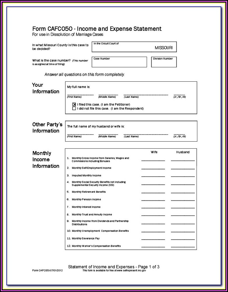 Clark County Ohio Dissolution Of Marriage Forms