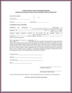 Conditional Lien Waiver Form Mn